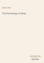 "Bolton Hall, The Psychology of Sleep" und "ANTIQUM NOVUM" auf hellbeigem Hintergrund. Minimalistisches Design.