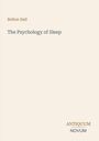 "Bolton Hall", "The Psychology of Sleep", "ANTIQUM NOVUM". Schlichtes Design auf hellem Hintergrund.