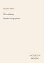 "Richard Batka", "Schumann", "Musiker-Biographien". Unten rechts ist das Verlagslogo "ANTIQUM NOVUM". Beige Hintergrund.