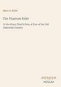 "Maro O. Rolfe, The Phantom Rider: Or the Giant Chief's Fate, A Tale of the Old Dahcotah Country." Unten rechts ein Logo.