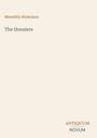Buchtitel: "The Hoosiers" von Meredith Nicholson. Unten rechts: ANTIQUUM NOVUM. Schlichtes Design auf beigem Hintergrund.