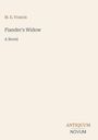 Links oben: "M. E. Francis". Mitte: "Fiander's Widow, A Novel". Unten rechts: "ANTIQUM NOVUM". Schlichtes Layout.