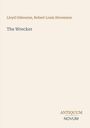 Text: "Lloyd Osbourne, Robert Louis Stevenson. The Wrecker. ANTIQUUM NOVUM." Beigefarbener Hintergrund.