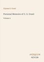 Text: "Ulysses S. Grant, Personal Memoirs of U. S. Grant, Volume 2." Unten rechts in kleinerem Text: "ANTIQUM NOVUM". Beige Hintergrund.