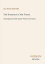 Buchtitel mit Text: "Ann Ward Radcliffe", "The Romance of the Forest", "Interspersed with Some Pieces of Poetry", "ANTIQUM NOVUM". Schlichtes Design.