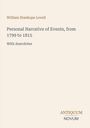 "William Stanhope Lovell: 'Personal Narrative of Events, from 1799 to 1815. With Anecdotes'. Unten steht 'ANTIQUM NOVUM'."