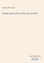 Titel: "Poems and Lyrics of the Joy of Earth" von George Meredith. Unten rechts: "ANTIQUM NOVUM". Heller Hintergrund.