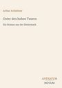 Text in gedeckten Farben auf hellbeigem Hintergrund: "Arthur Achleitner, Unter den hohen Tauern. Ein Roman aus der Steiermark." Unten rechts steht "ANTIQUM NOVUM".