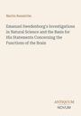 Text: "Martin Ramström. Emanuel Swedenborg's Investigations in Natural Science..." Unten rechts: "Antiquum Novum".