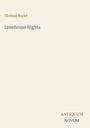 Text: "Thomas Burke", "Limehouse Nights", "ANTIQUM NOVUM". Schlichte Gestaltung auf hellem Hintergrund.