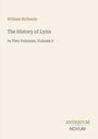 William Richards, The History of Lynn, In Two Volumes, Volume 2. Unten rechts: Logo "Antiquum Novum". Hintergrund beige.