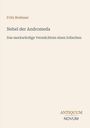 Text: "Fritz Brehmer, Nebel der Andromeda, Das merkwürdige Vermächtnis eines Irdischen, ANTIQUUM NOVUM". Heller Hintergrund.