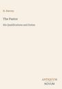 Titel: "The Pastor: His Qualifications and Duties" von H. Harvey. Unten steht "ANTIQUM NOVUM". Helles Design.