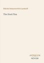 Titel: The Steel Flea. Autor: Nikolai Semyonovitch Lyeskoff. Unten rechts: ANTIQUUM, NOVUM. Schlichtes Design, beige Hintergrund.