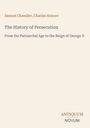 Buchtitel: "The History of Persecution" von Samuel Chandler und Charles Atmore. Unten rechts "ANTIQUM NOVUM".
