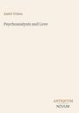 Oben: André Tridon. Mitte: Psychoanalysis and Love. Unten rechts: ANTIQUUM NOVUM. Beigefarbener Hintergrund.