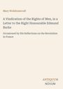 Text über ein Buch von Mary Wollstonecraft zu Edmund Burke, unten "ANTIQUM NOVUM". Heller Hintergrund.