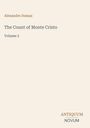 Text: "Alexandre Dumas, The Count of Monte Cristo, Volume 5." Unten steht das Logo: "ANTIQUM NOVUM." Schlichtes Cover.