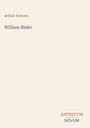 Text: "Arthur Symons", "William Blake", "ANTIQUM NOVUM". Minimalistisches Design mit klarer Typographie.