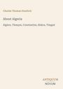 Ein schlichtes Design mit dem Titel "About Algeria". Unten rechts steht "ANTIQUM NOVUM".