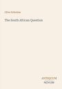 Text: "Olive Schreine", "The South African Question", "ANTIQUEUM NOVUM". Ein minimalistisches Cover auf beigem Hintergrund.
