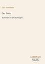 Carl Sternheim, "Der Snob", Komödie in drei Aufzügen. Stilvolles, minimalistisches Design mit Verlagslogo unten.
