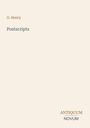 O. Henry: Postscripts, Buch
