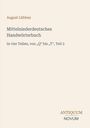 „Mittelniederdeutsches Handwörterbuch“, Teil 3 von „Q“ bis „T“. Name: August Lübben. Unten rechts: Logo "ANTIQUM NOVUM".