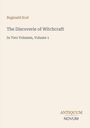 Cover mit Text: "Reginald Scot, The Discoverie of Witchcraft, In Two Volumes, Volume 1". Unten "ANTICUUM NOVUM". Schlichtes Design.