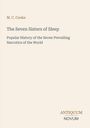 Buchtitel: "The Seven Sisters of Sleep". Autor: M. C. Cooke. Verlag: Antiquum Novum. Beige Hintergrund.