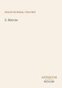 "Honoré de Balzac, Clara Bell. Z. Marcas. Antiquum Novum." Schlichtes Design, beige Hintergrund.