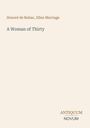 Der Text zeigt: "Honoré de Balzac, Ellen Marriage, A Woman of Thirty". Unten rechts steht stilisiert: "ANTIQUM NOVUM".