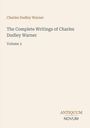 "Charles Dudley Warner. The Complete Writings of Charles Dudley Warner. Volume 3. Antiquum Novum." Schlichtes Cover.