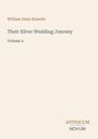 "William Dean Howells, Their Silver Wedding Journey, Volume 2. Antiquum Novum." Minimalistischer Buchcover-Design.