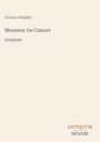 Text: "Octave Feuillet, Monsieur De Camors, Complete, ANTIQUUM NOVUM". Ein minimalistisches Buchcover-Design.