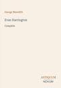 "George Meredith Evan Harrington Complete" in elegantem Text, unten rechts "ANTIQUM NOVUM" in gestapelter Schrift.