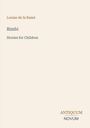 Titel: "Bimbi - Stories for Children" von Louise de la Ramé. Unten: "Antiquum Novum" in braun und grau.