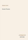 Text: "Walter Scott, Some Poems, ANTIQUUM NOVUM". Schlichtes Design, beige Hintergrund.