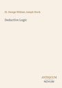 Text: "St. George William Joseph Stock, Deductive Logic, ANTIQUUM NOVUM." Beige Hintergrund, minimalistisches Design.