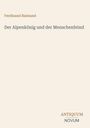 Text: "Ferdinand Raimund, Der Alpenkönig und der Menschenfeind, ANTIQUUM, NOVUM." Schlichtes Design auf hellem Hintergrund.