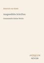 "Heinrich von Kleist, Ausgewählte Schriften, Gesammelte kleine Werke" auf cremefarbenem Hintergrund. Unten: "ANTIQUM NOVUM".