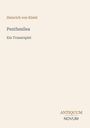 "Heinrich von Kleist, Penthesilea, Ein Trauerspiel. Unten rechts: ANTIQUUM NOVUM." Auf beigem Hintergrund.