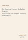 Ein schlichtes Cover mit dem Titel: "The Humorous Poetry of the English Language" von James Parton.