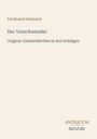 "Ferdinand Raimund. Der Verschwender. Original-Zaubermärchen in drei Aufzügen. ANTIQUUM NOVUM." Beigefarbener Hintergrund.