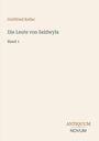 Text: "Gottfried Keller, Die Leute von Seldwyla, Band 1". Unten rechts steht "ANTIQUM NOVUM". Heller Hintergrund.
