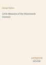 Titel: "Little Memoirs of the Nineteenth Century", Autor: George Paston, unten Logo: ANTIQUUM NOVUM.