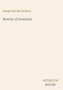 Text: George Barr McCutcheon, Beverly of Graustark, ANTIQUUM NOVUM. Helle, minimalistische Buchcover-Gestaltung.