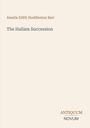 "Oberhalb: Amelia Edith Huddleston Barr. Mitte: The Hallam Succession. Unten rechts: Antiquum Novum. Schlichtes Design."