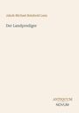 „Jakob Michael Reinhold Lenz: Der Landprediger“ steht auf beigem Hintergrund. Unten rechts: „ANTIQUM NOVUM“.