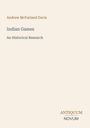 Andrew McFarland Davis, Indian Games: An Historical Research. Unten rechts steht "ANTIQUM NOVUM". Beige Hintergrund.